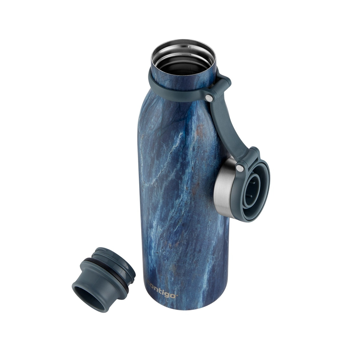 Contigo Autoseal Matterhorne Couture Vacuum Insulated Stainless Steel Bottle 590 ML, Blue Slate