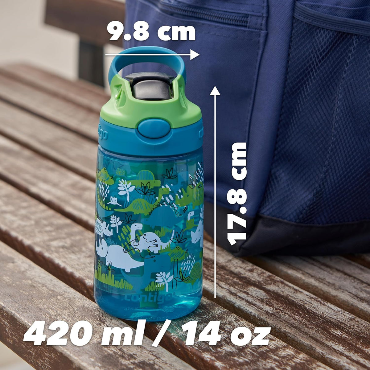 Contigo - Autospout Kids Easy-Clean, 420 ml, Strawberry Shakes