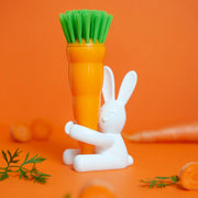 Balvi - Dish Brush,Bunny,White/Orange