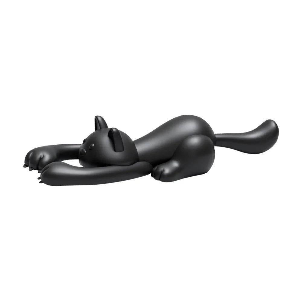 Balvi - Bottle Opener,Curious Cat,Black,Plastic/Metal