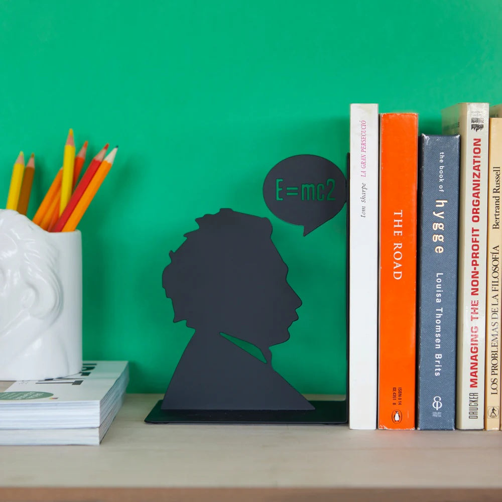 Balvi - Bookend,Einstein,Black,Metal