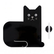 Balvi - Magnetic Fridge Board,Meow,Black,With Marker