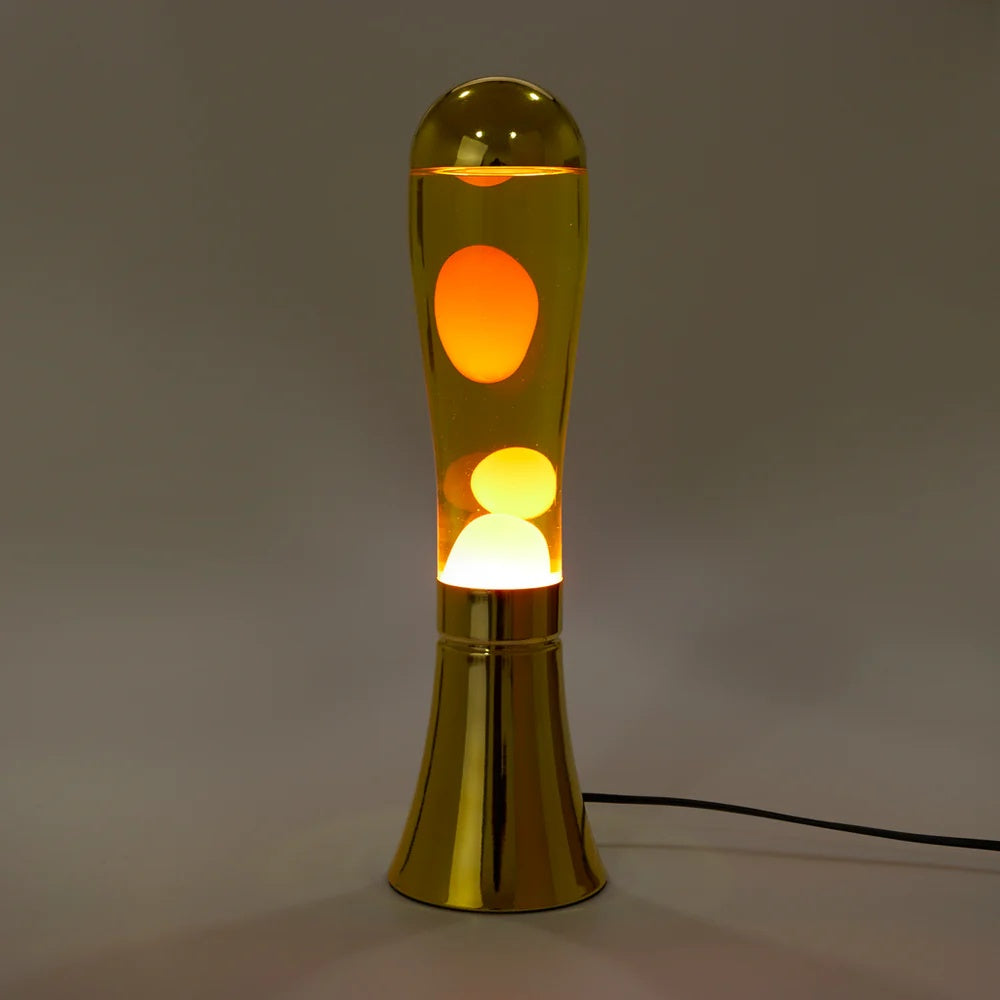 Balvi - Lava Lamp,Magma,Silver/Yellow,Aluminium