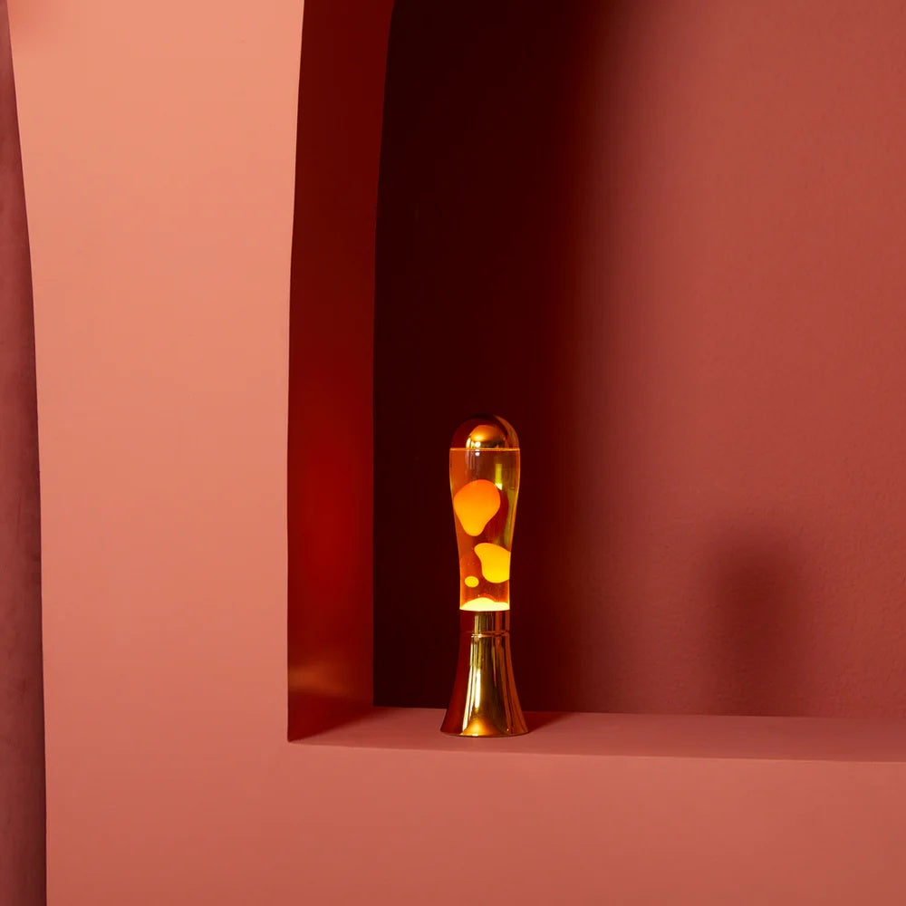 Balvi - Lava Lamp,Magma,Silver/Yellow,Aluminium