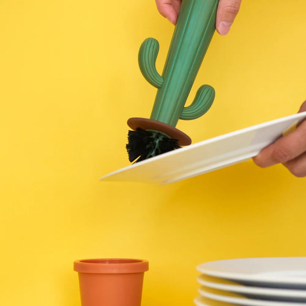 Balvi - Dish Brush,Cactus,Green,Plastic