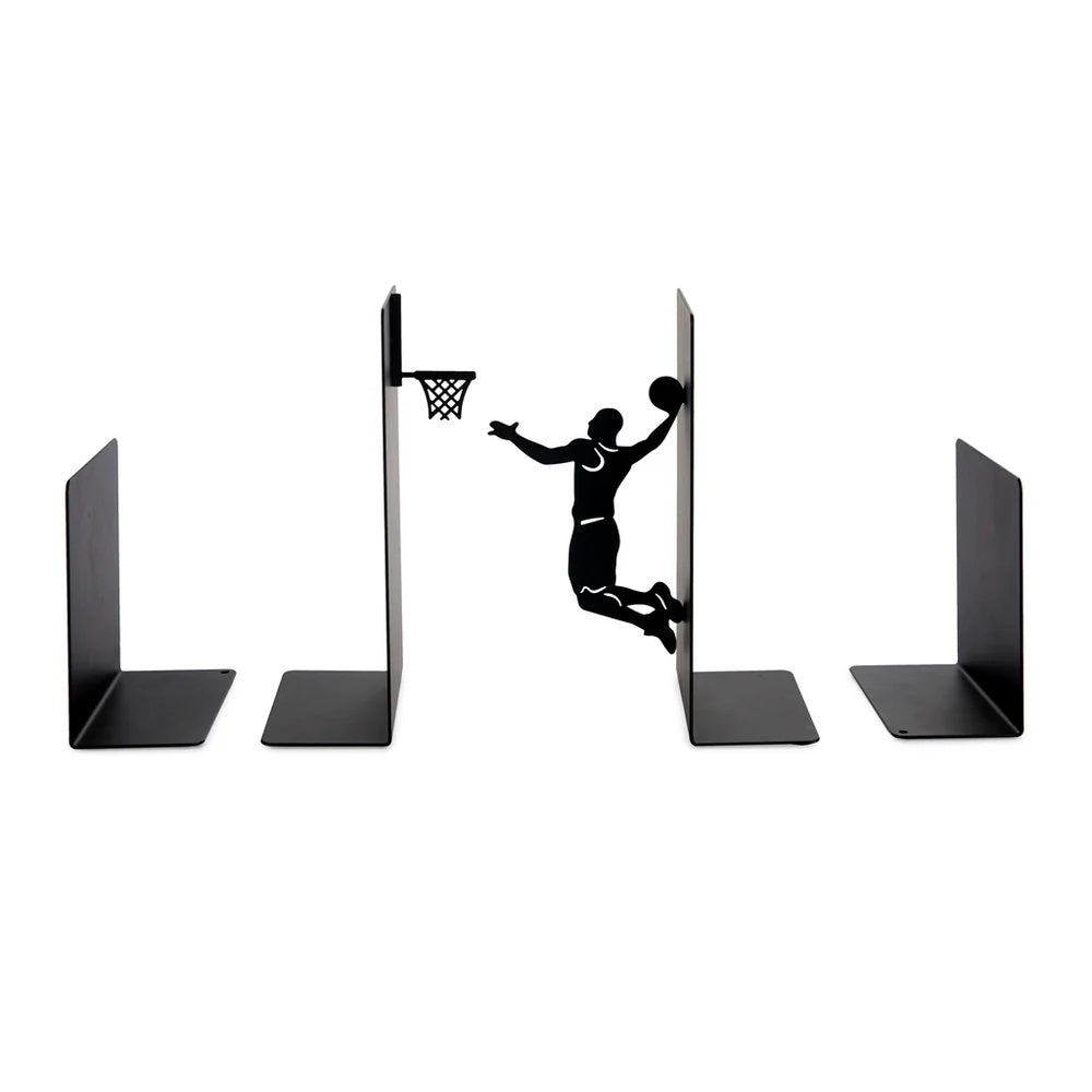 Balvi - Bookend,Slam Dunk,Black,Metal