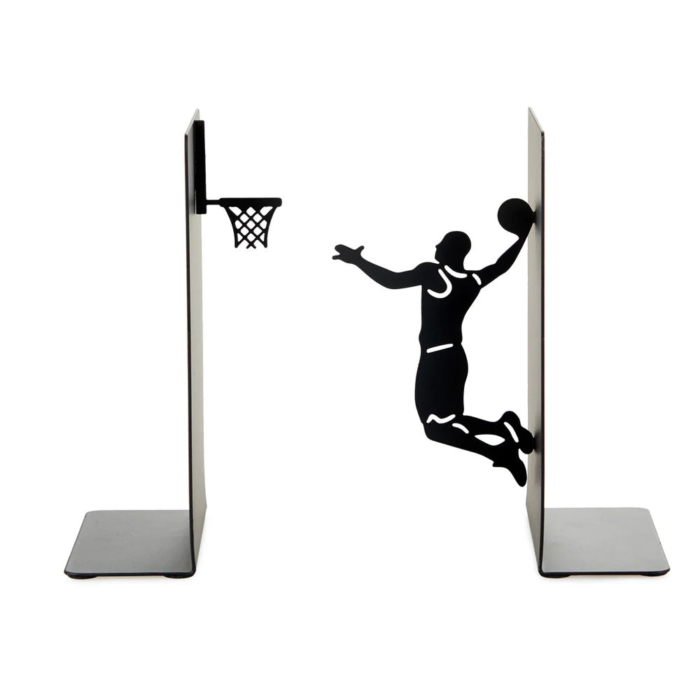 Balvi - Bookend,Slam Dunk,Black,Metal