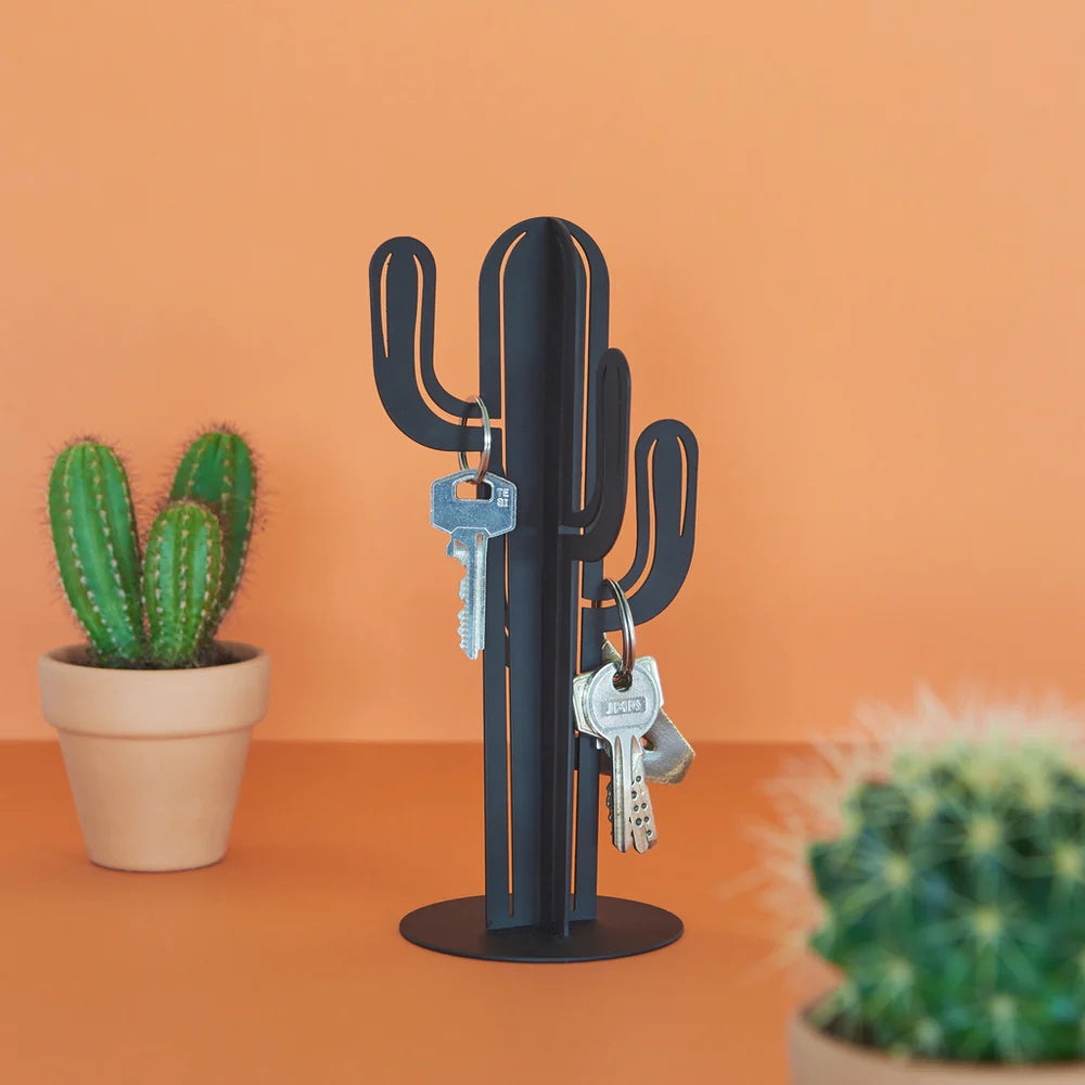 Balvi - Key Hanger,Cactus,Black,Metal
