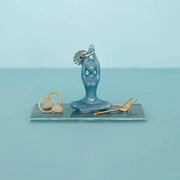 Balvi - Ring Holder,Asana,Blue,Porcelain