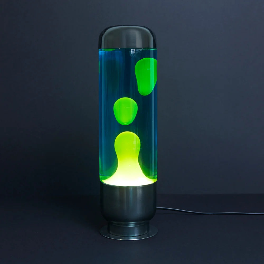 Balvi - Lava Lamp,Capsule,Blue/Lime,Aluminium