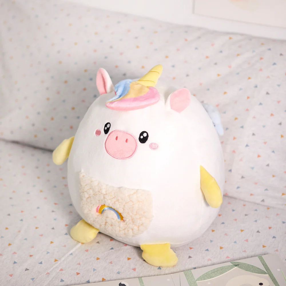 Balvi - Kids' Cushion,Fluffy Unicorn,Multicolor,Polyester