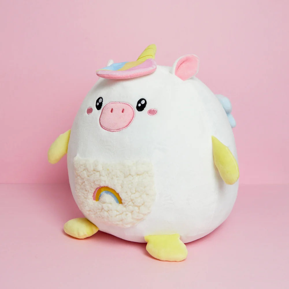 Balvi - Kids' Cushion,Fluffy Unicorn,Multicolor,Polyester