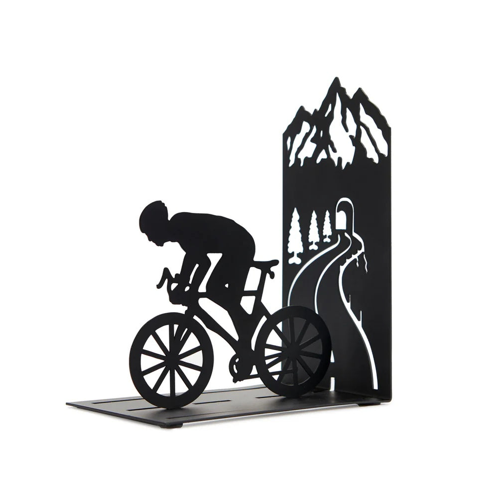 Balvi - Bookend,Cyclist,Black,Metal