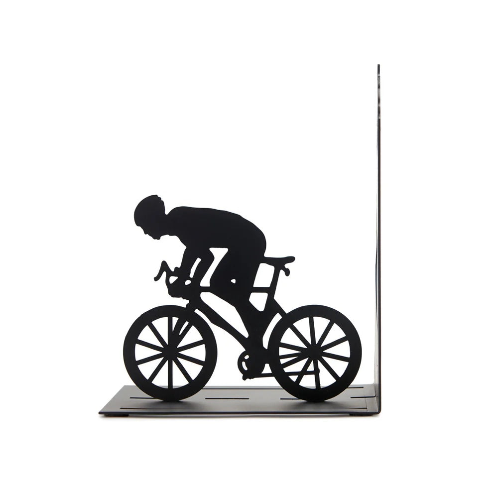 Balvi - Bookend,Cyclist,Black,Metal