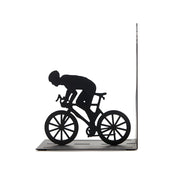 Balvi - Bookend,Cyclist,Black,Metal