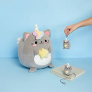 Balvi - Cushion,Fluffy Kawaii Starry,Gray,Polyester