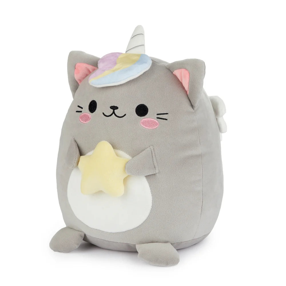 Balvi - Cushion,Fluffy Kawaii Starry,Gray,Polyester
