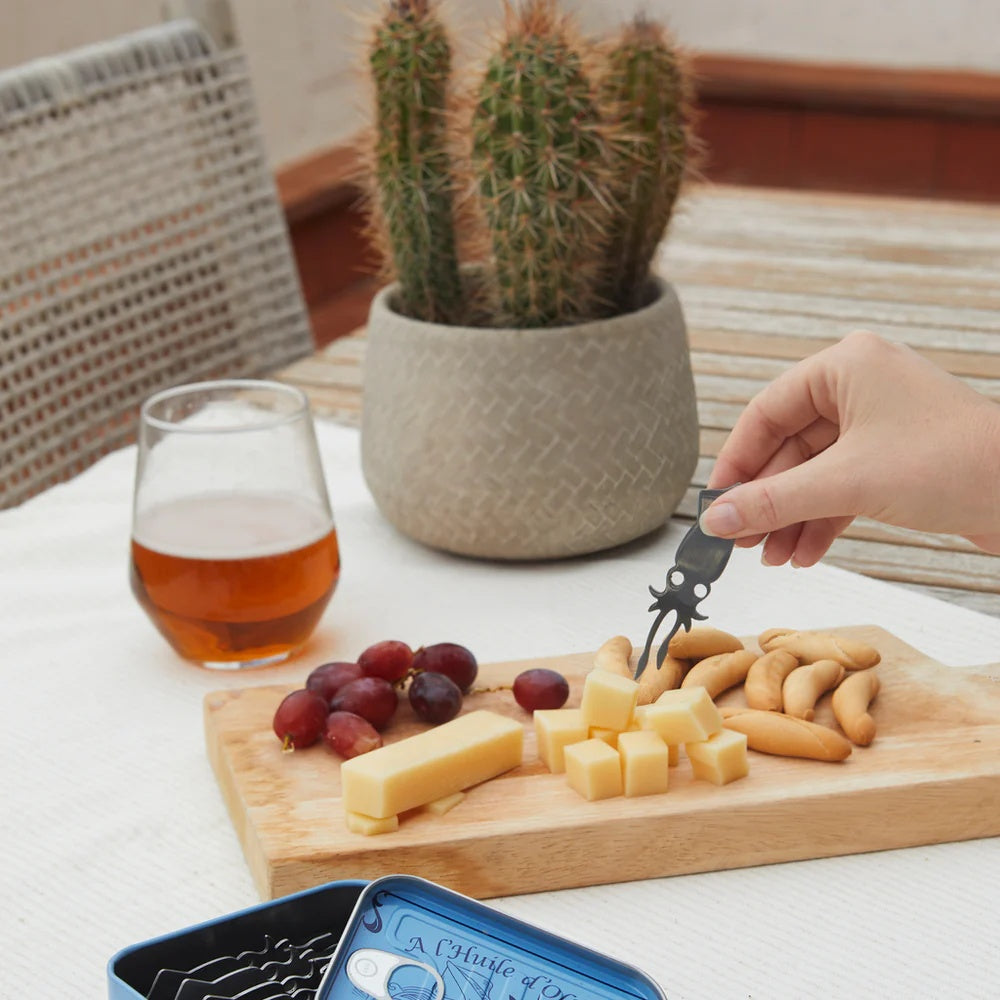 Balvi - Snack Fork,Calamars,X6,Metal Box,Tin