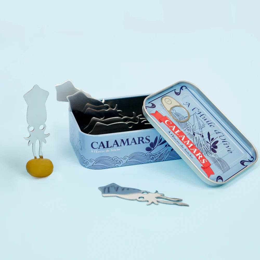Balvi - Snack Fork,Calamars,X6,Metal Box,Tin