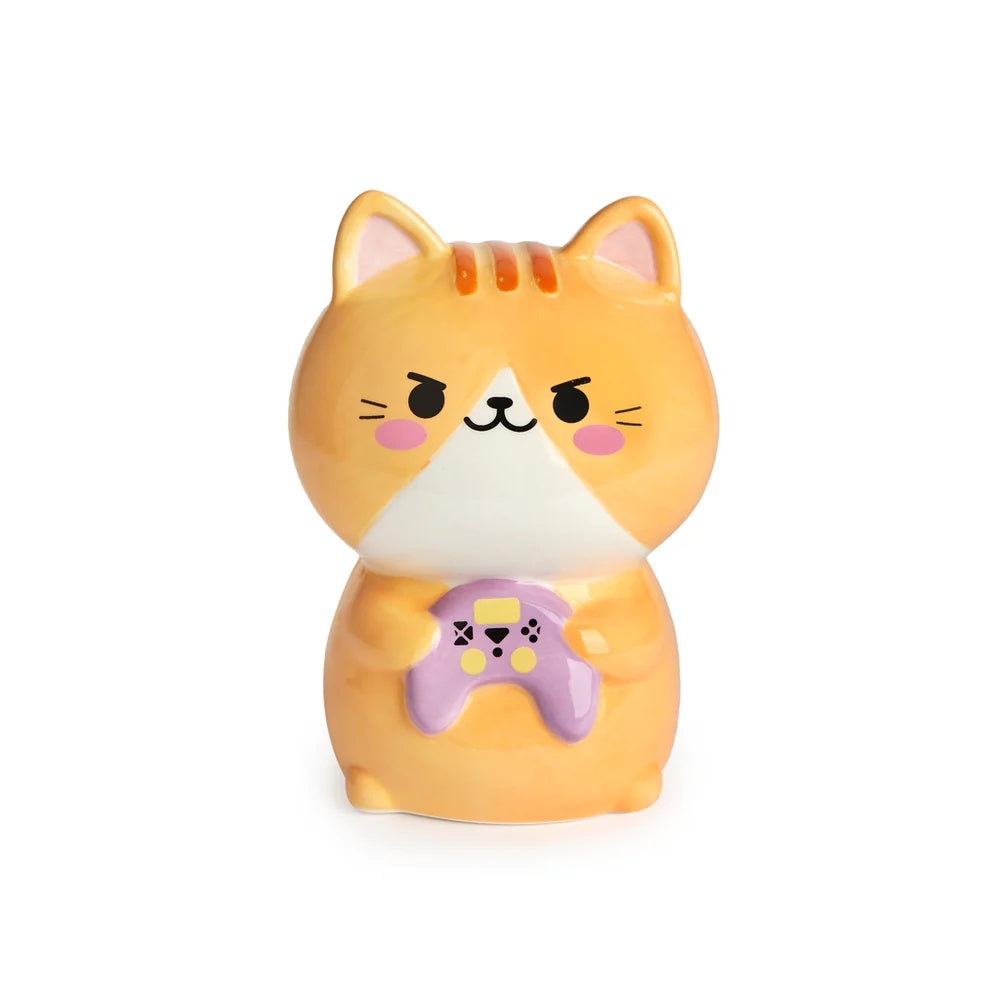 Balvi - Coin Bank,Kawaii Gamer,Orange,Ceramic