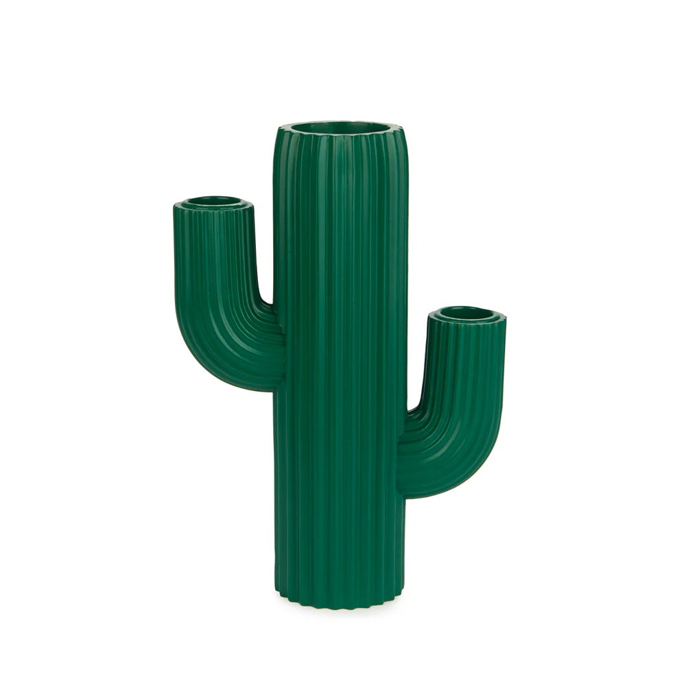 Balvi - Candle Holder,Cactus,Green,Resin