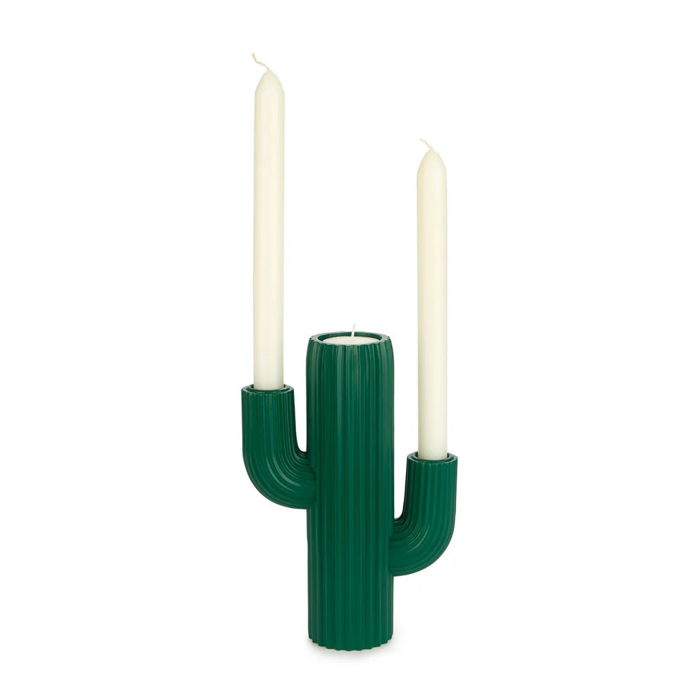 Balvi - Candle Holder,Cactus,Green,Resin