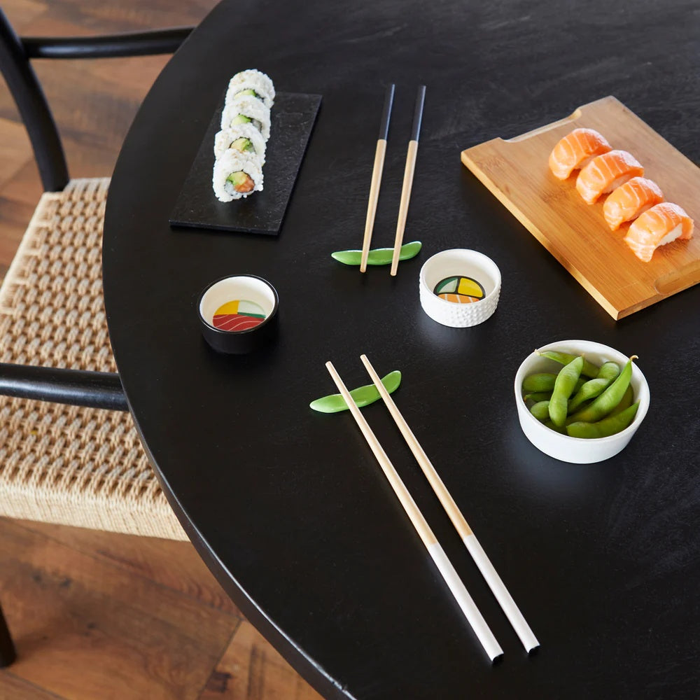Balvi - Sushi Set,Oishii,White/Black,Ceramic