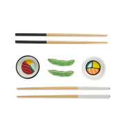 Balvi - Sushi Set,Oishii,White/Black,Ceramic