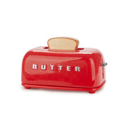 Balvi - Butter Tray,Toasty,Red,With Lid,Ceramic