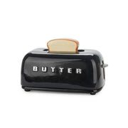 Balvi - Butter Tray,Toasty,Black,With Lid,Ceramic