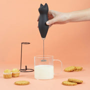 Balvi - Milk Frother,Meow,Black,2Xaa,Plastic/Metal
