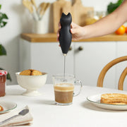 Balvi - Milk Frother,Meow,Black,2Xaa,Plastic/Metal