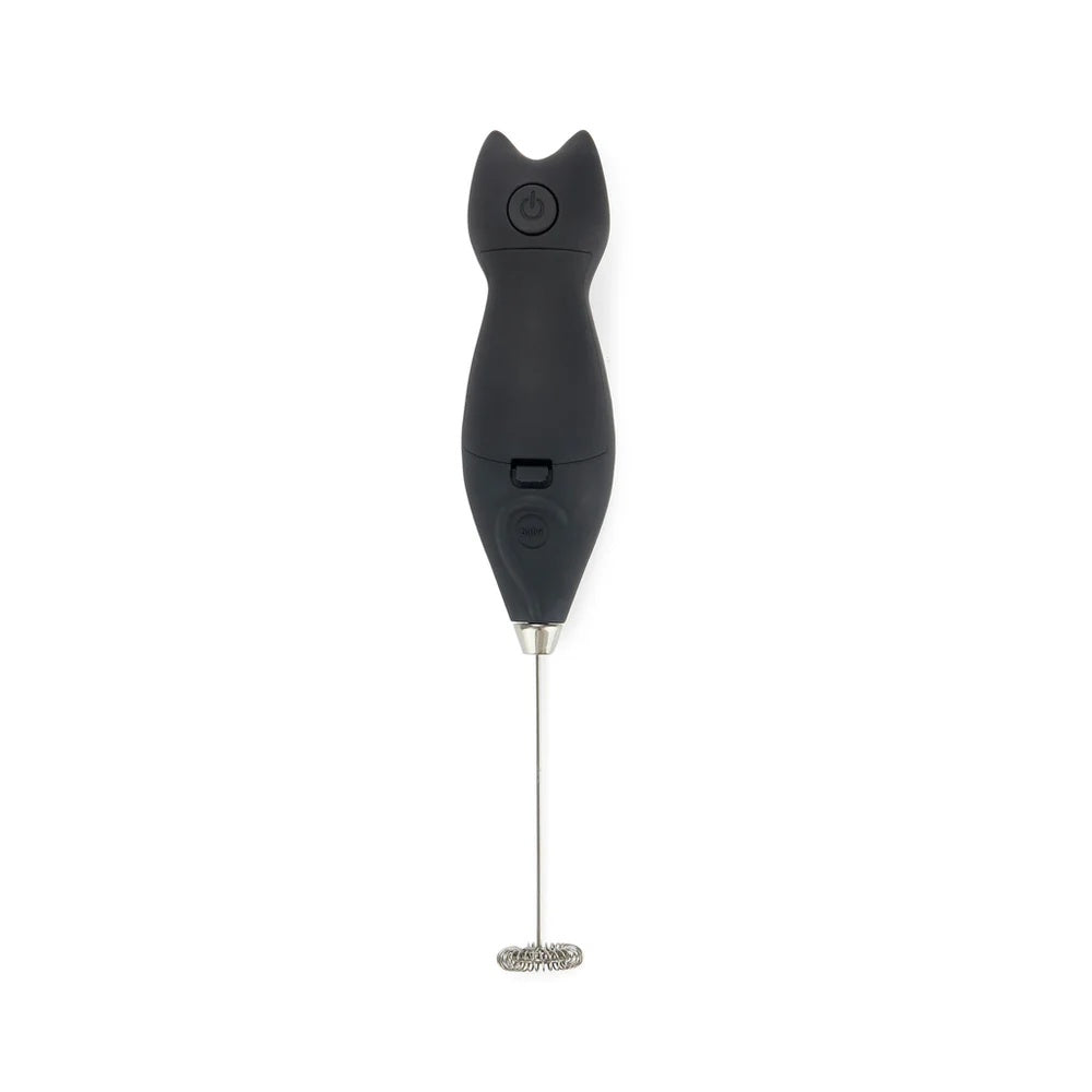 Balvi - Milk Frother,Meow,Black,2Xaa,Plastic/Metal