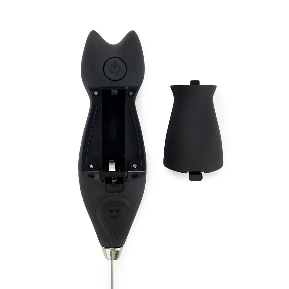 Balvi - Milk Frother,Meow,Black,2Xaa,Plastic/Metal