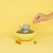 Balvi - Snack Tray,Hungry Cat,Yellow,Ceramic