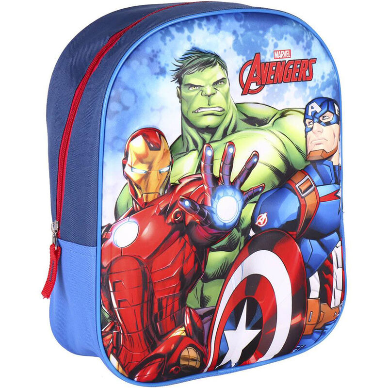 Cerda Avengers 3D Kids Backpack - Marvel Licensed School Bag