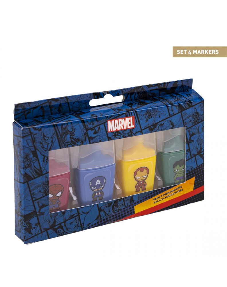 Cerda Avengers Markers Pack x4 - Marvel Licensed Art Markers