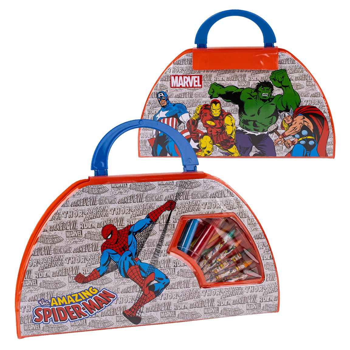 Cerda Marvel 50 Piece Coloring Stationery Set - Kids Art Set