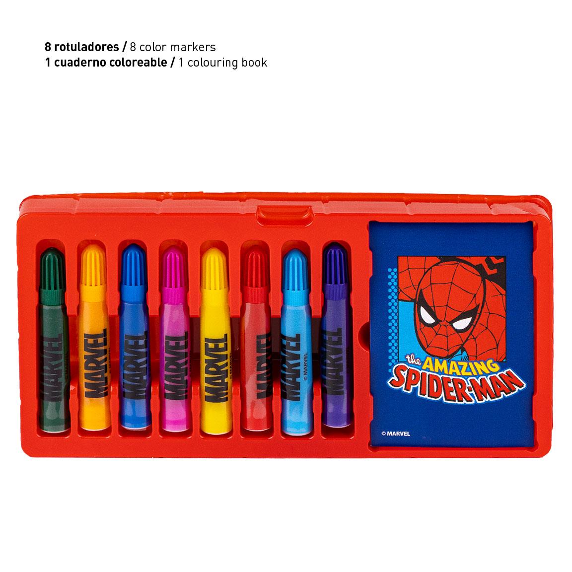 Cerda Marvel Colouring Stationery Set Briefcase – Licensed Art Carry Case - Ages 4+