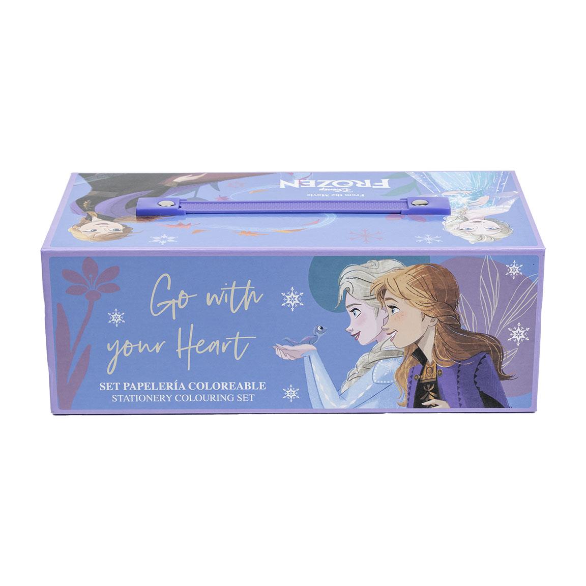Cerda Frozen Coloring Stationery Set Case - Disney Art Kit