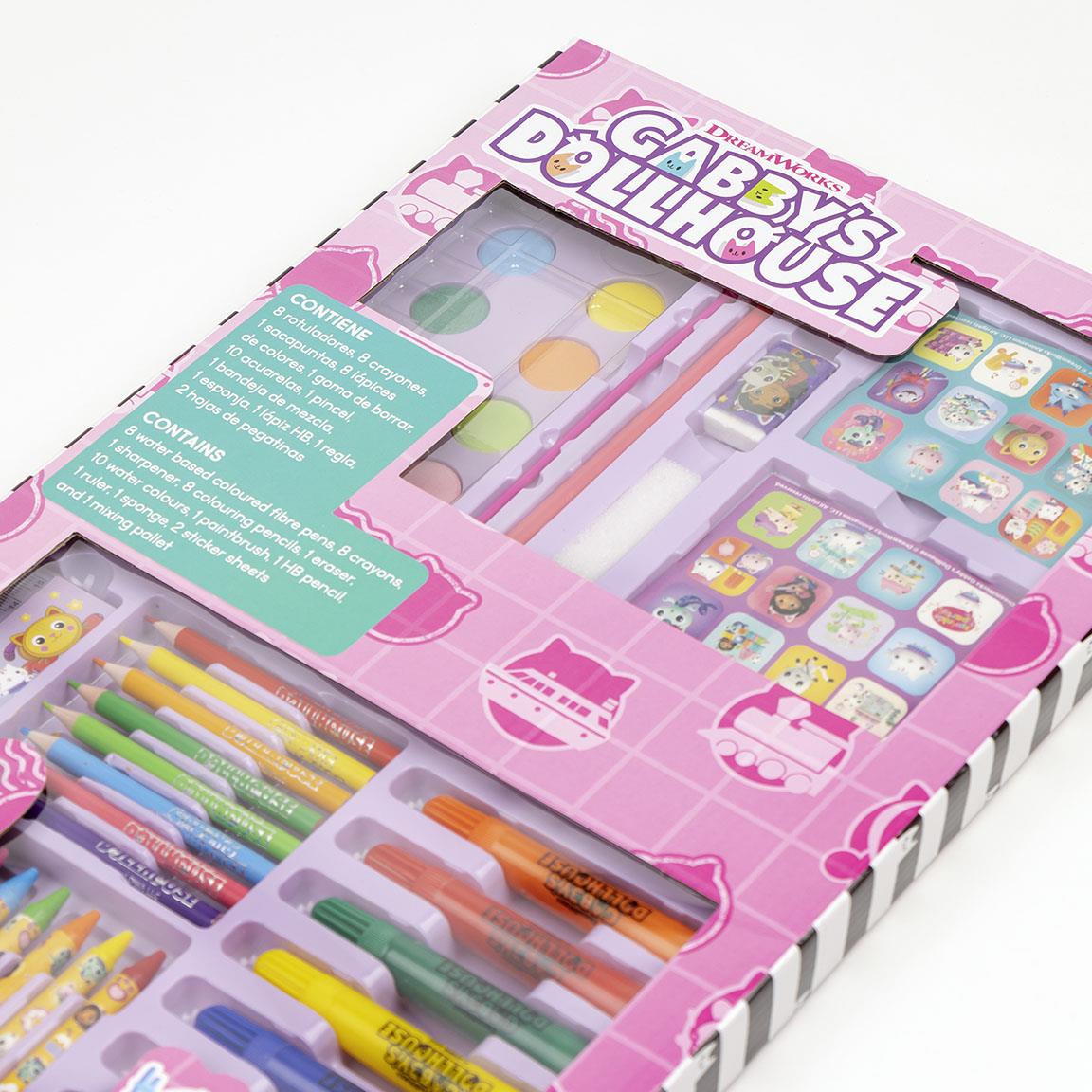Cerda Gabby's Dollhouse Coloring Stationery Box - Licensed Art Kit