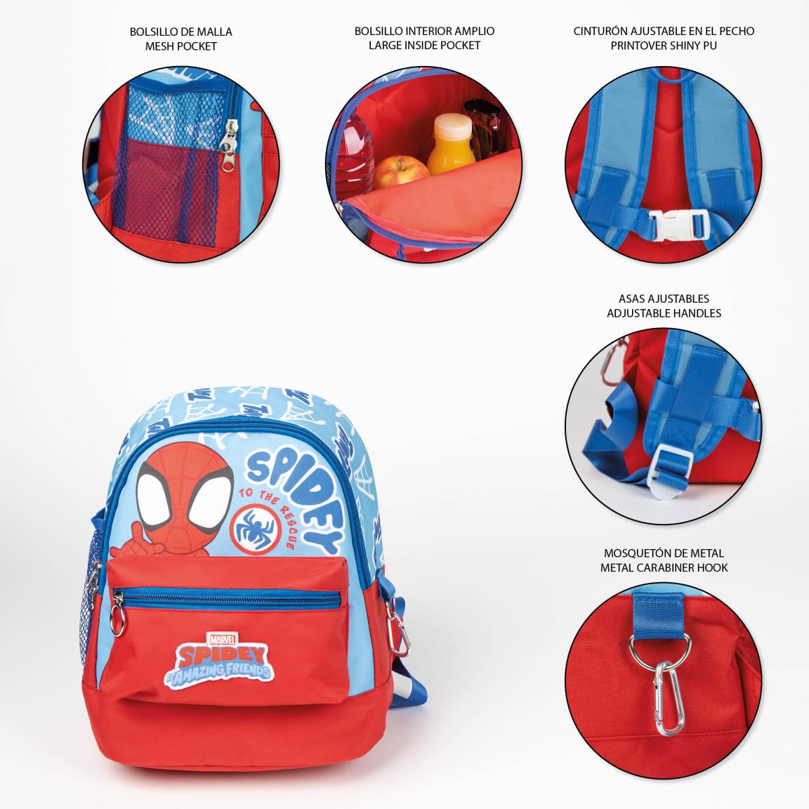 Cerda Spidey Trekking Kids Backpack – Marvel Licensed Adventure Bag - Ages 4+