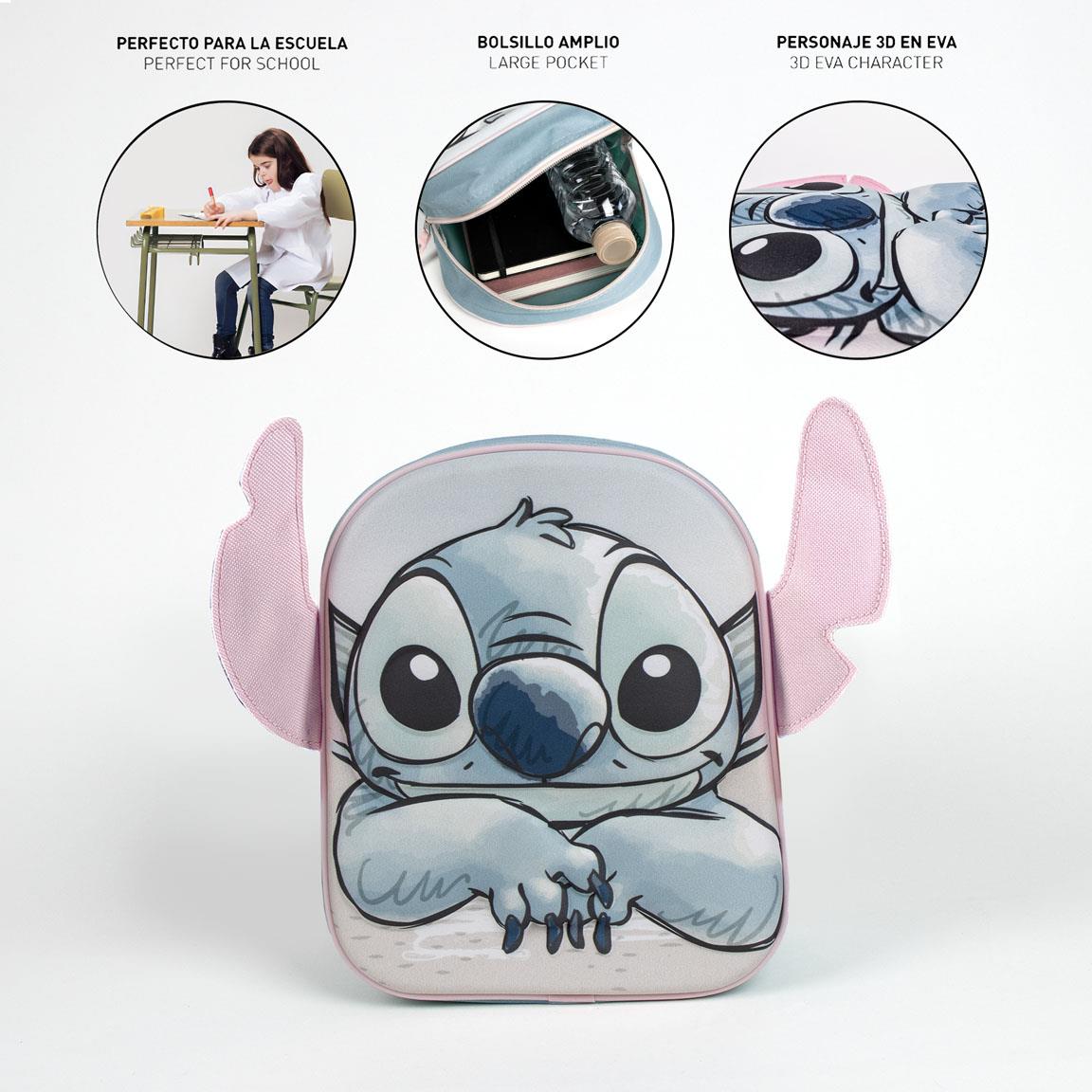 Cerda Stitch 3D Backpack - Disney Licensed School Bag