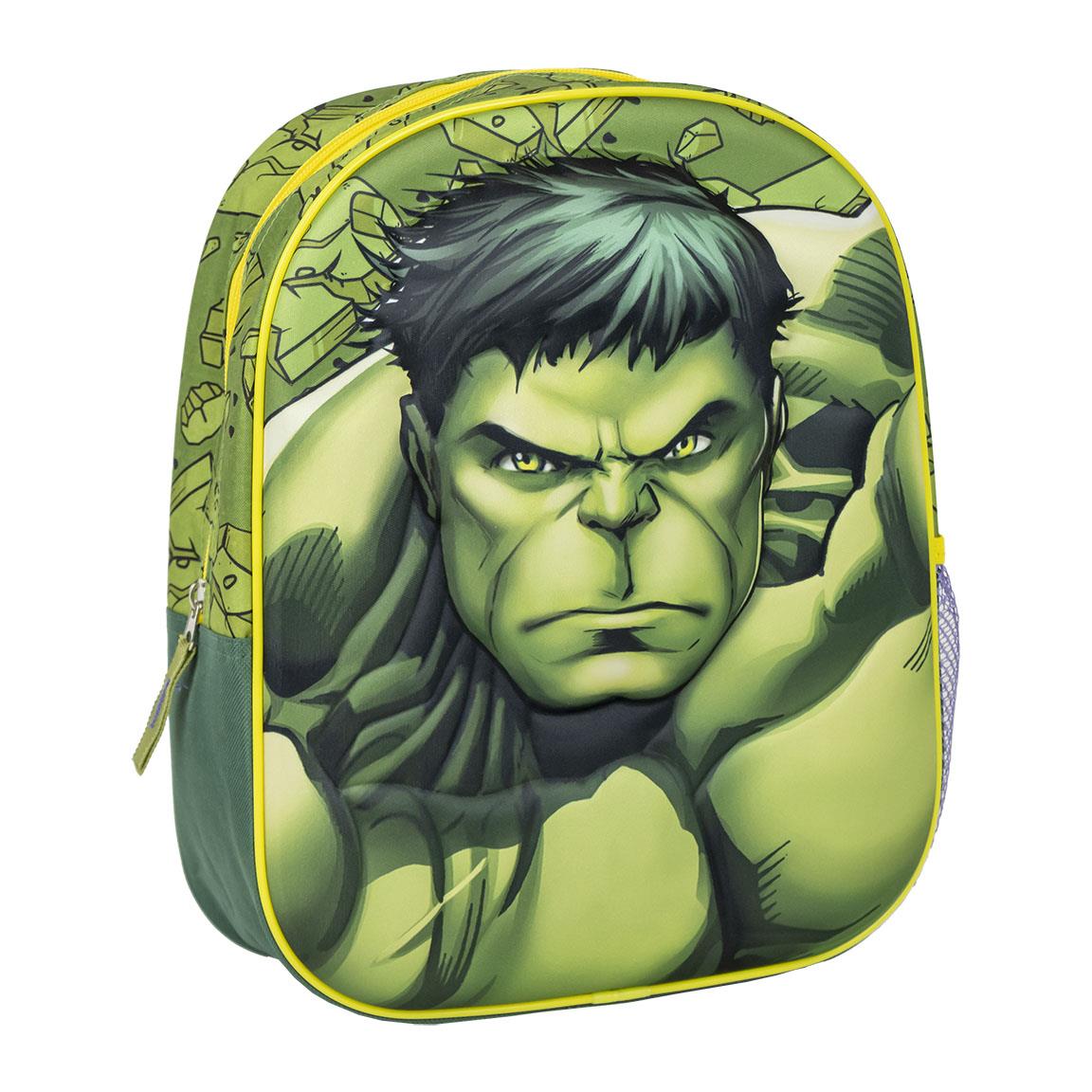 Cerda Avengers Hulk 3D Backpack for Kids – Marvel Licensed School Bag - Ages 4+