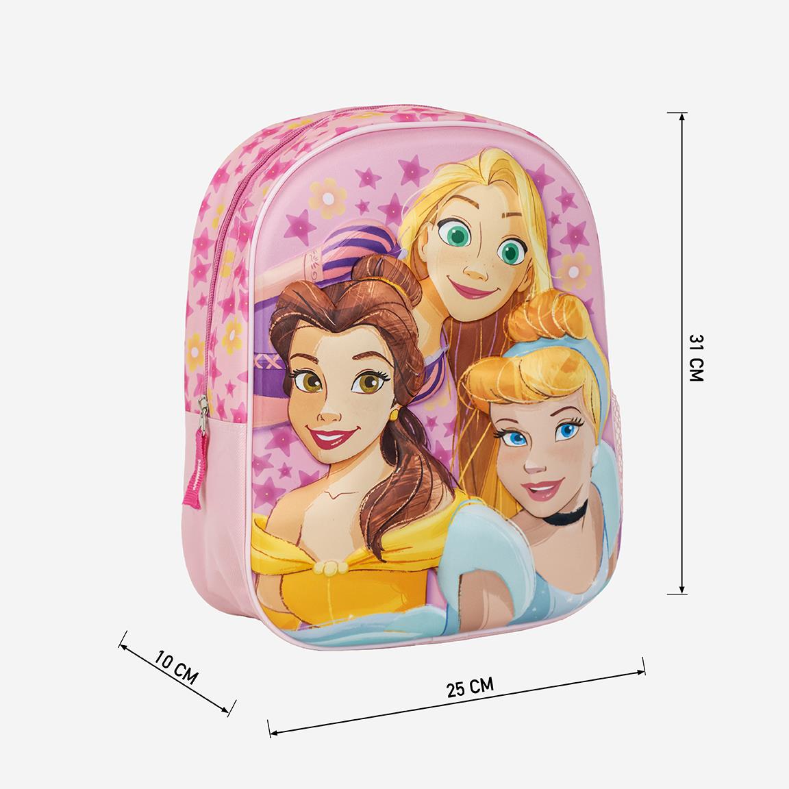 Princess 3D Kids Backpack - Padded Everyday School Bag