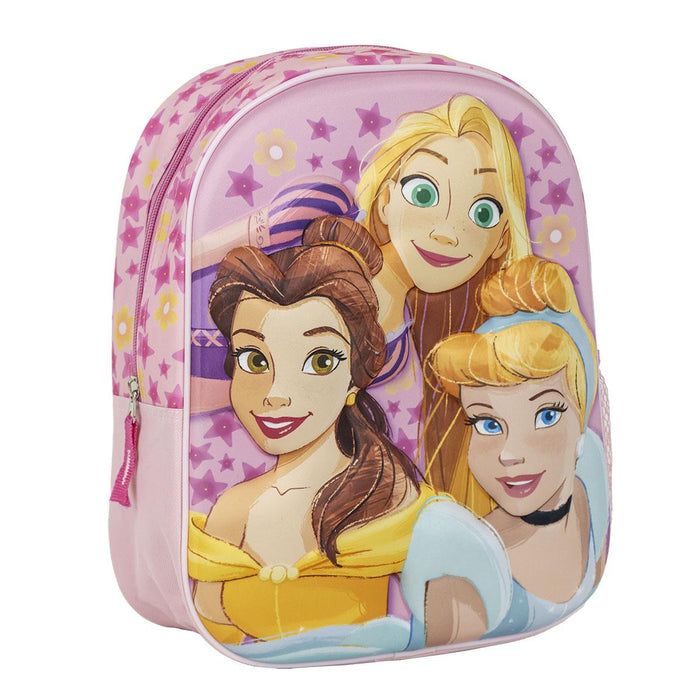 Princess 3D Kids Backpack - Padded Everyday School Bag