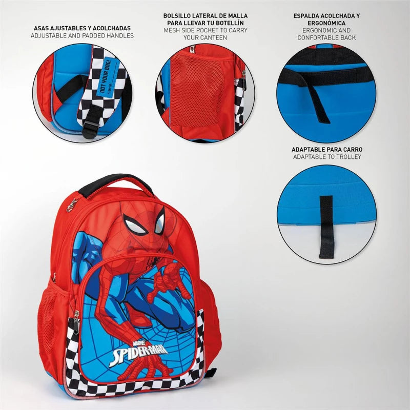 Cerda - Spider-Man Medium School Backpack 42cm - Ages 4+