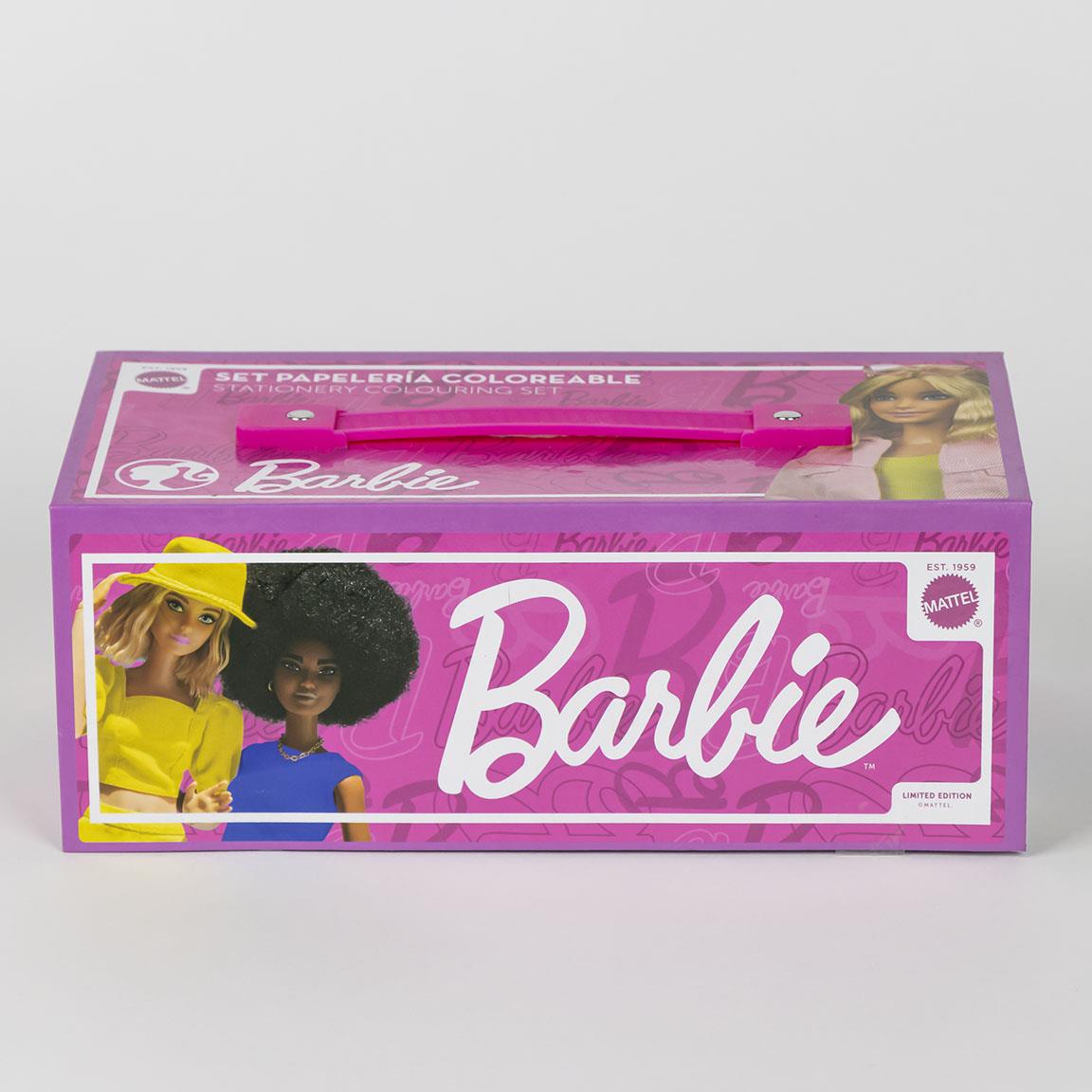 Cerda Barbie Colouring Stationery Set Briefcase – Carry Case Art Kit for Kids - Ages 4+