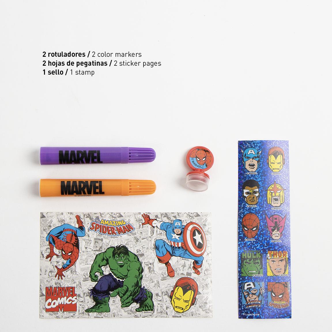 Cerda Marvel Colouring Stationery Set – Licensed Art Kit for Kids - Ages 4+