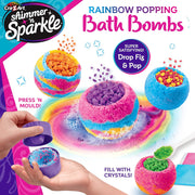 Shimmer 'n Sparkle Rainbow Popping Bath Bombs - Ages 6+